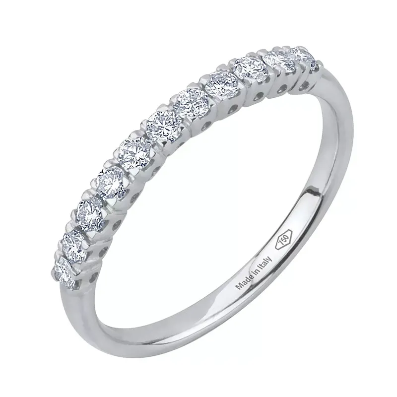 Gioielleria De Santis BIBIGI ANELLO VERETTA 9 DIAMANTI Kt. 0,27