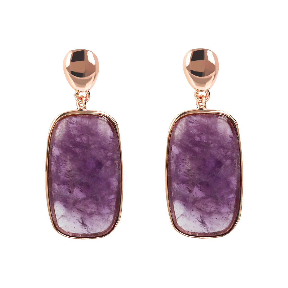 Gioielleria De Santis ORECCHINI PENDENTI CON AMETISTA BRONZALLURE