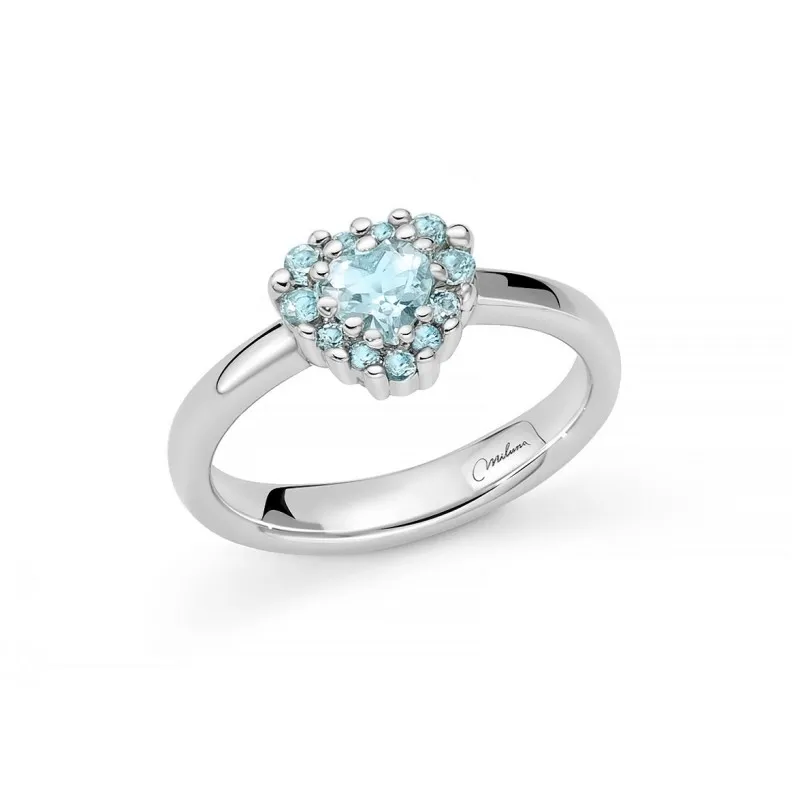 Gioielleria De Santis Anello Donna MILUNA Gemma del Cielo 925