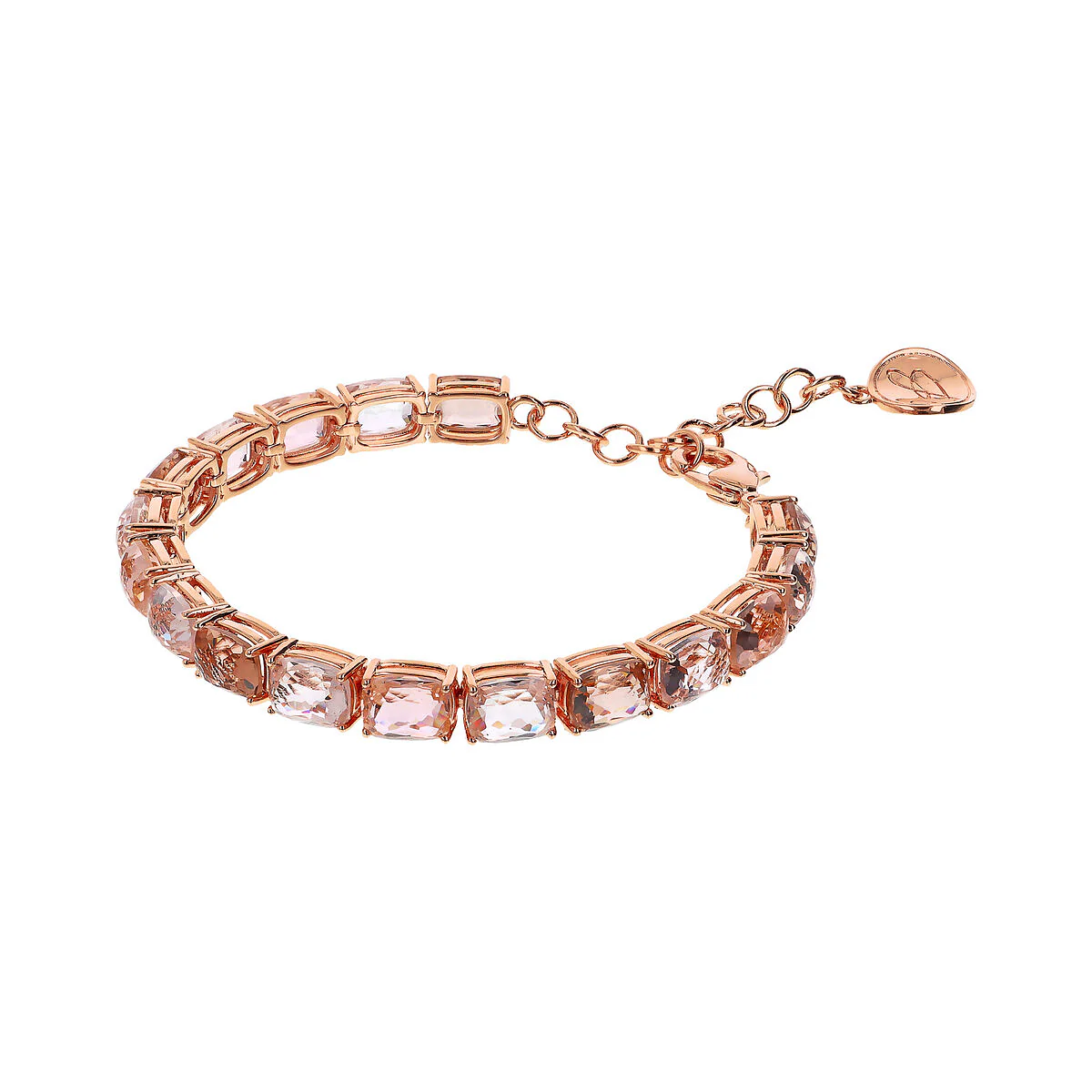 Gioielleria De Santis BRONZALLURE Bracciale Tennis con Prisma Gem Taglio Mosaico
