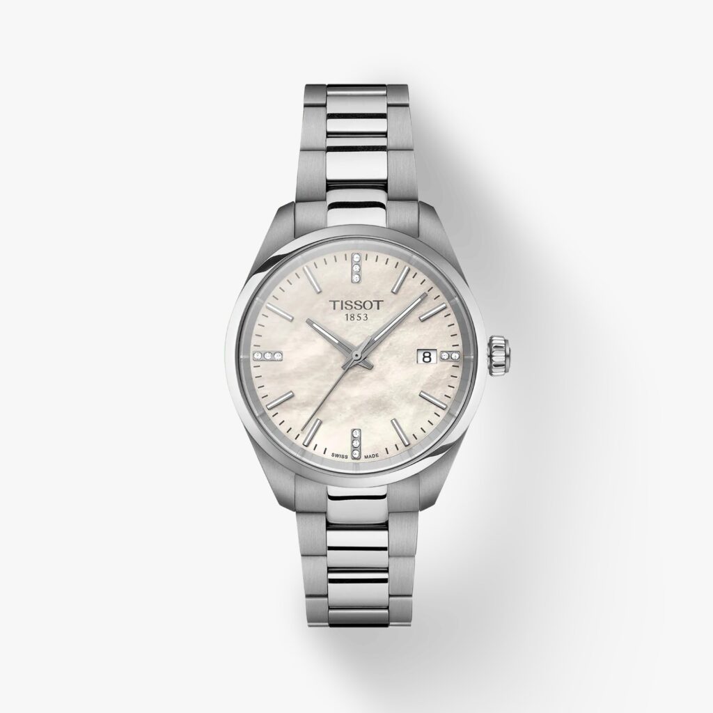 Gioielleria De Santis Tissot PR 100 Quartz 34mm madreperla e brillantini