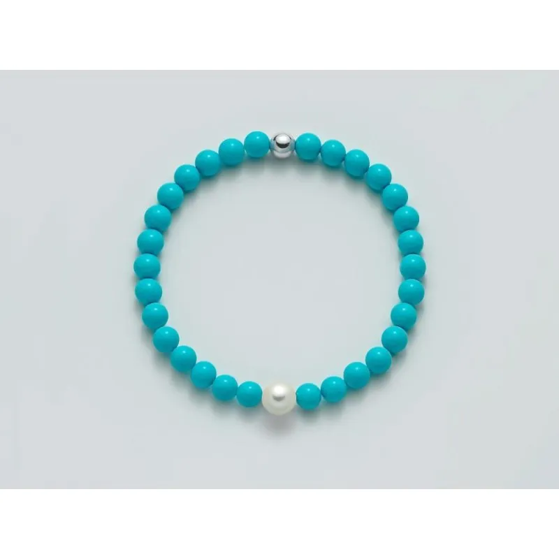 Gioielleria De Santis MILUNA Bracciale Miluna Turchese collezione Terra e Mare PBR3206 6mm