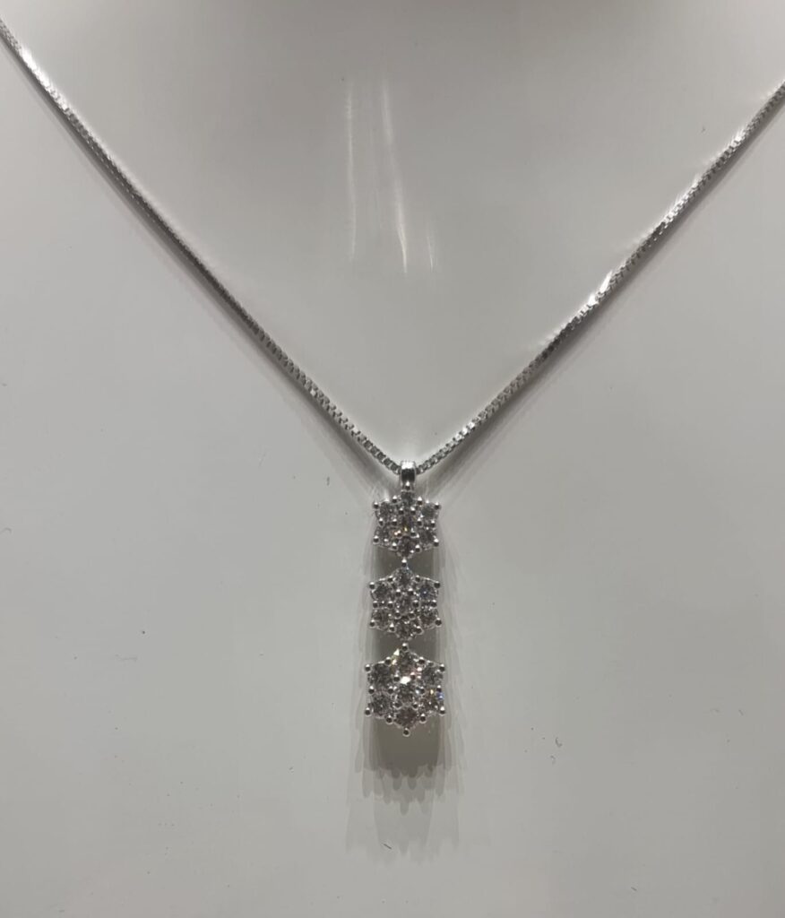Gioielleria De Santis DAVITE & DELUCCHI Collana Trilogy Fantasy con Diamanti Kt. 0,36