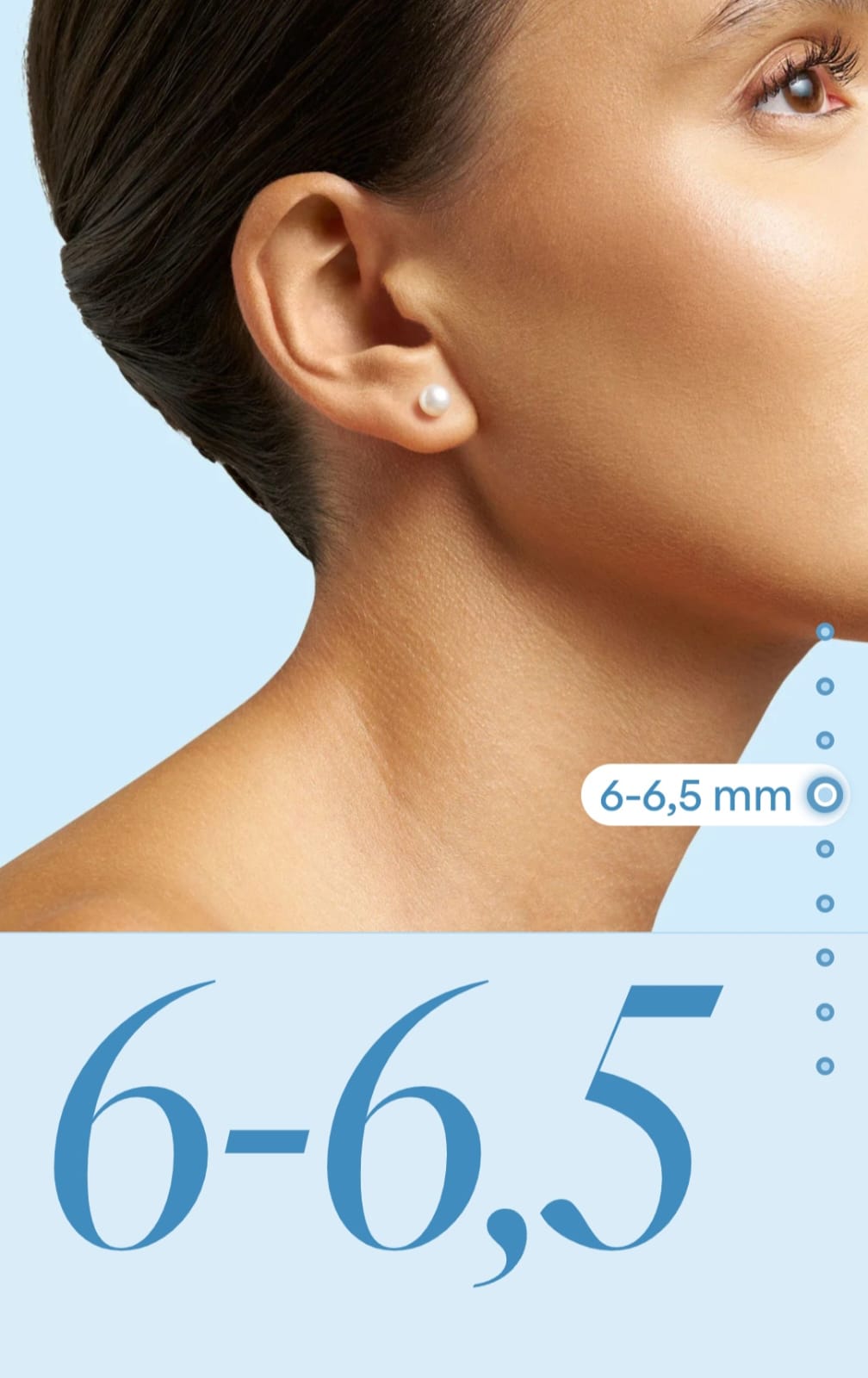 MILUNA Orecchini in Oro Bianco 18 Carati con Perle Gemelle mm. 6/6,5 - immagine 2