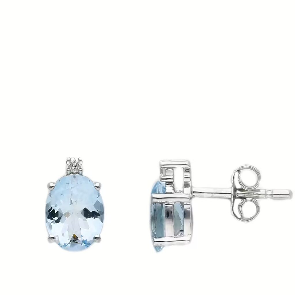 Gioielleria De Santis DAVITE & DELUCCHI ORECCHINI OVALE ACQUA MARINA