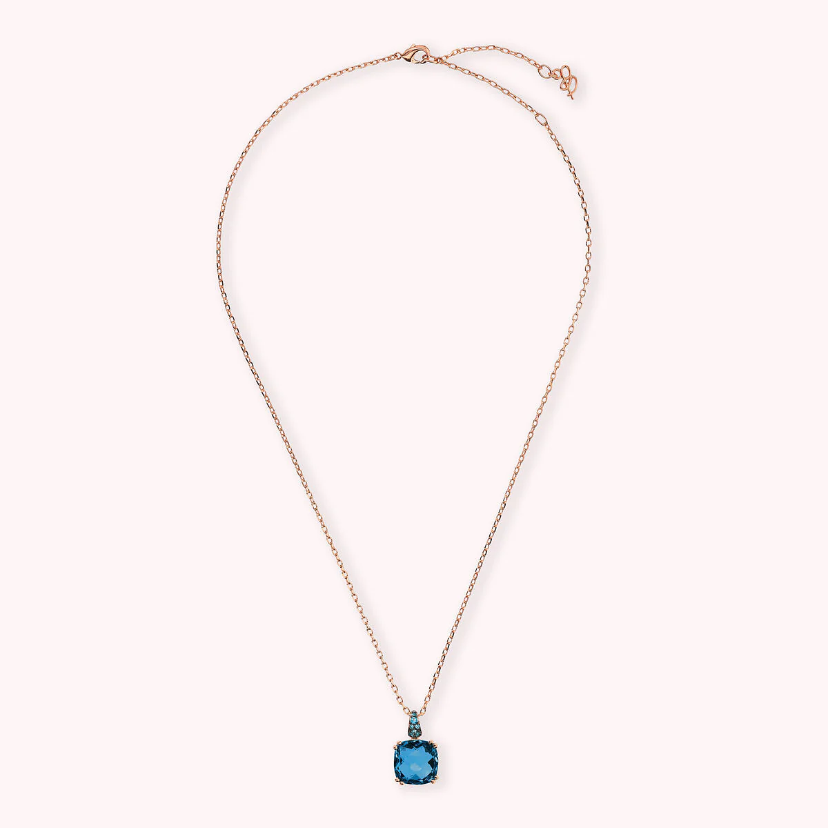 COLLANA BRONZALLURE CON CRISTALLO BLUE - immagine 2
