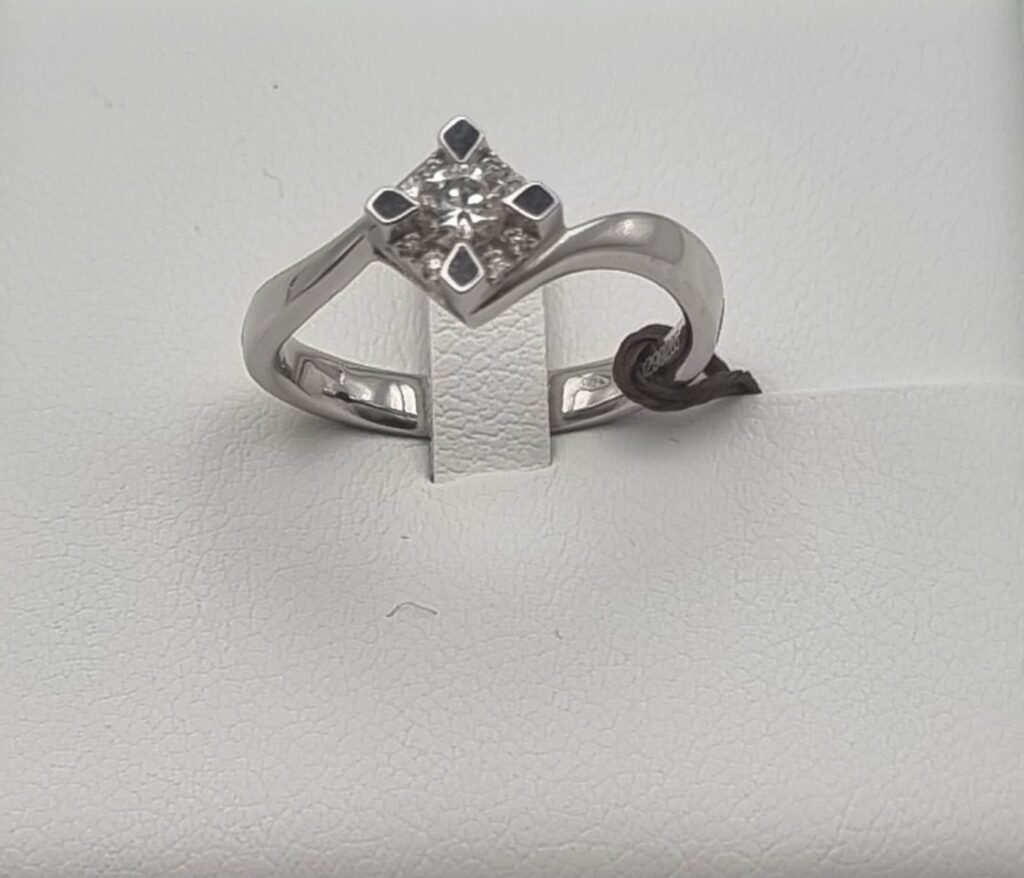 Gioielleria De Santis Solitario Bibigì in Oro Bianco con brillante