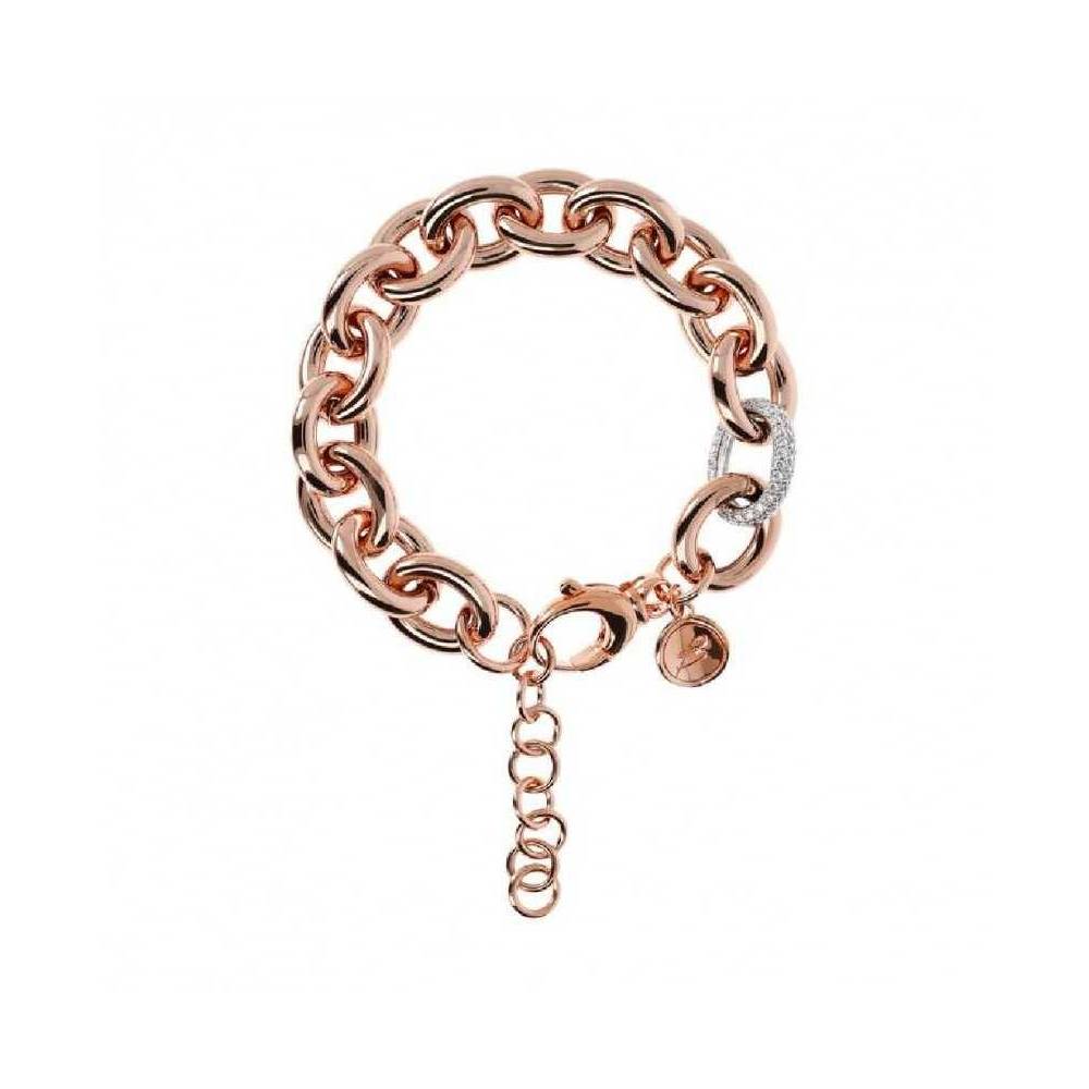 Gioielleria De Santis Bracciale Bronzallure a Catena con Pavè Ovale di Zirconi