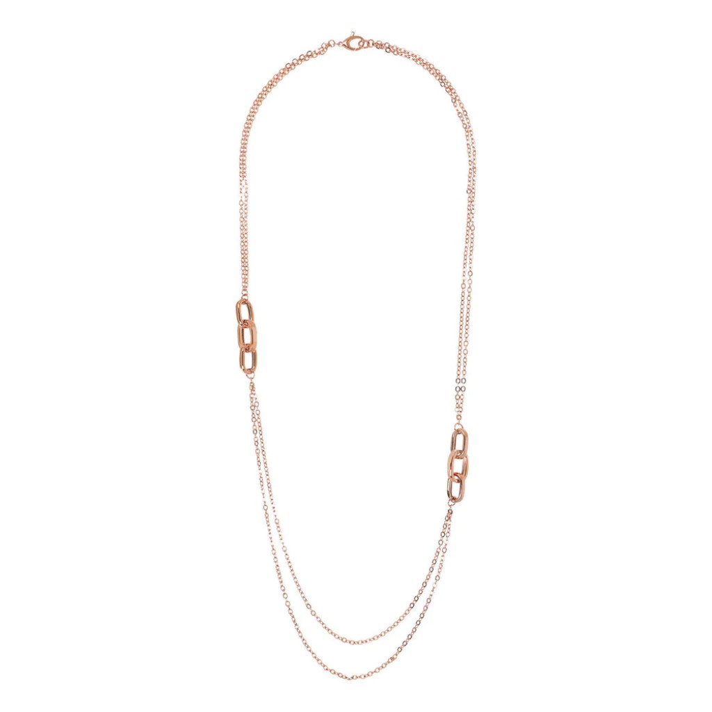 BRONZALLURE Collana multifilo a maglie - immagine 3