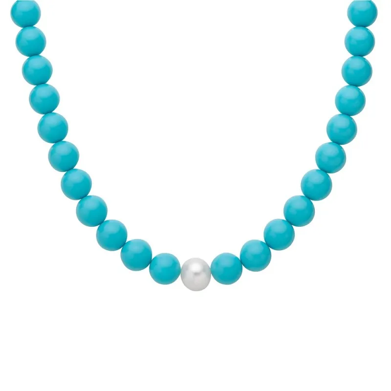 Gioielleria De Santis MILUNA Collana collezione Terra e Mare PCL6698 Pasta di Turchese 42cm