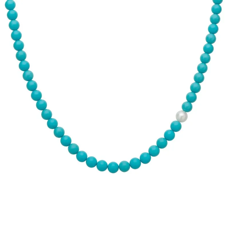 Gioielleria De Santis MILUNA Collana Miluna collezione Terra e Mare PCL6701 Pasta di Turchese 62cm