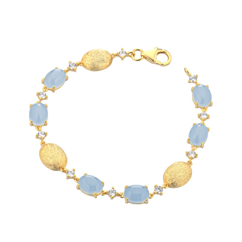 MARCELLO PANE Bracciale milky - Venice BLU