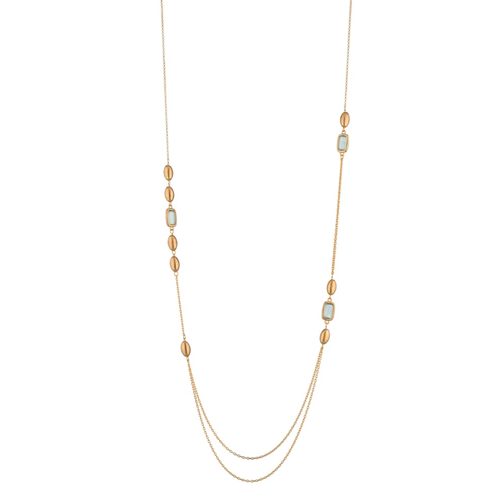 MARCELLO PANE Collana sassi square mint - Itaca Colors