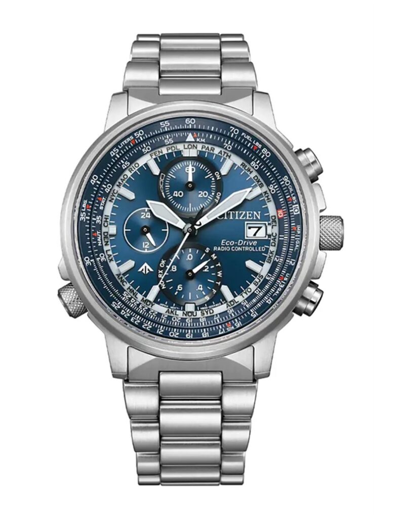 Gioielleria De Santis CITIZEN Collezione Radiocontrollato Crono Pilot Acciaio 41mm