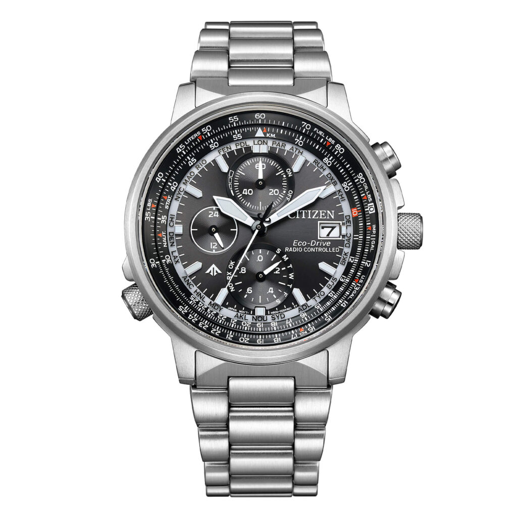 Gioielleria De Santis CITIZEN Collezione Radiocontrollato Crono Pilot Acciaio 41mm