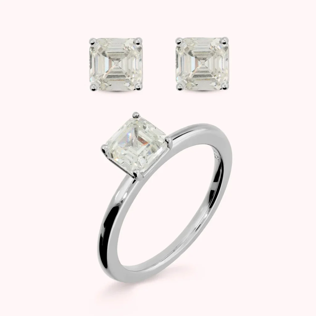 Gioielleria De Santis BRONZALLURE  Set Orecchini + Anello Trilogy con Cubic Zirconia