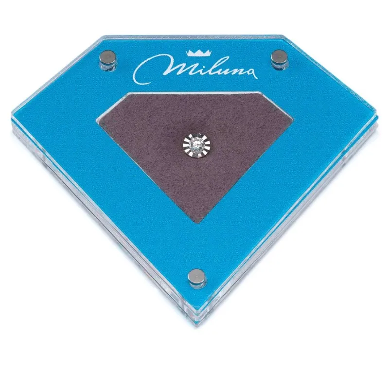 Gioielleria De Santis MILUNA, Diamante naturale taglio brillante, in blister, Ct 0,03 F/VS