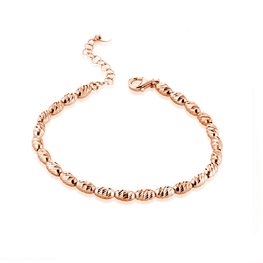 Gioielleria De Santis MARCELLO PANE  Bracciale barilotti diamantati big – Petite Boules ROSE’