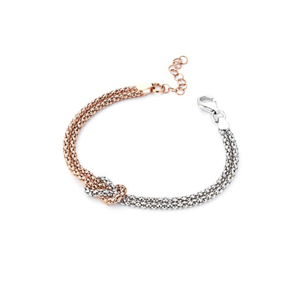 Gioielleria De Santis MARCELLO PANE  Bracciale bicolor nodo d’amore – Petite Boules