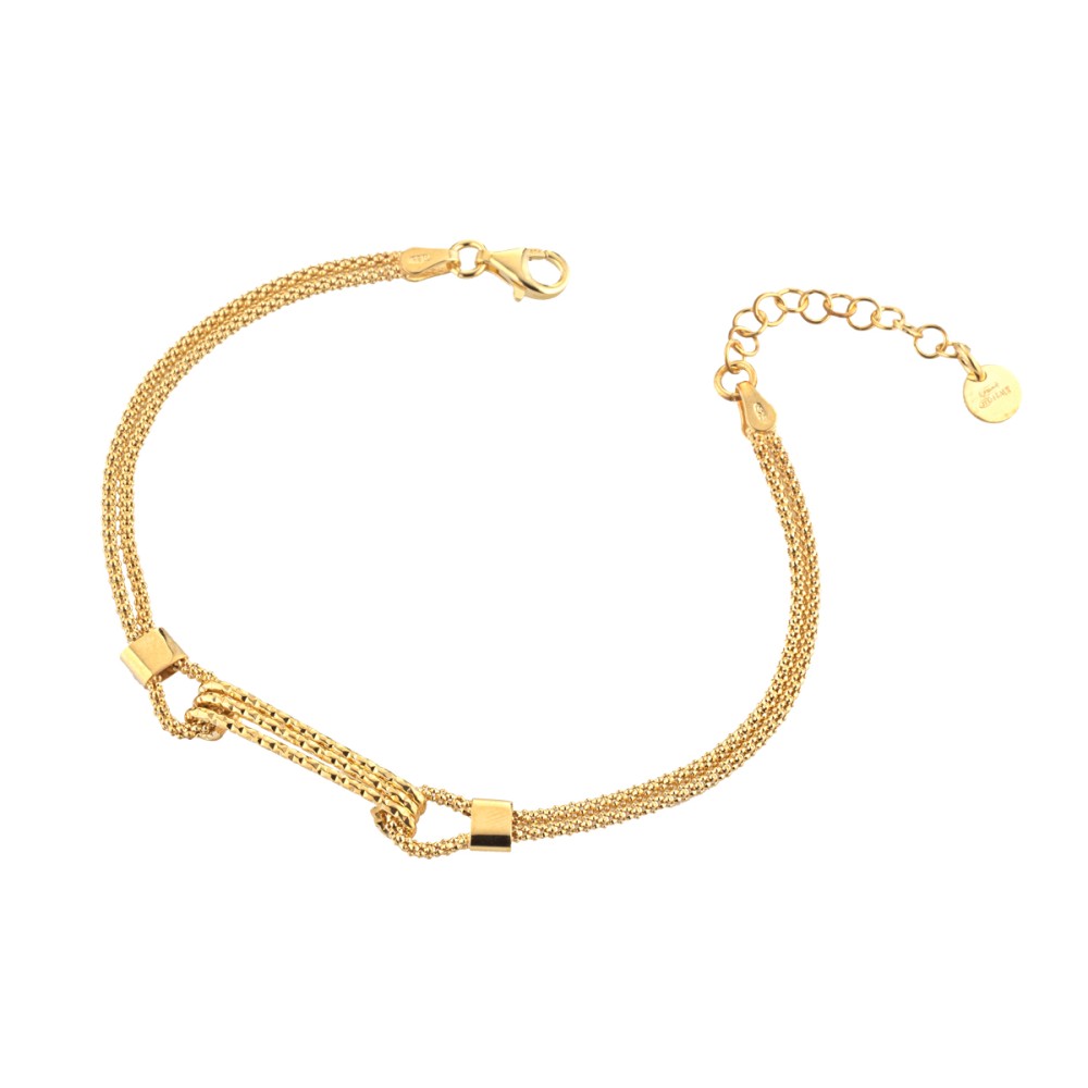 Gioielleria De Santis MARCELLO PANE  Bracciale cordini – Petite Boules GIALLO