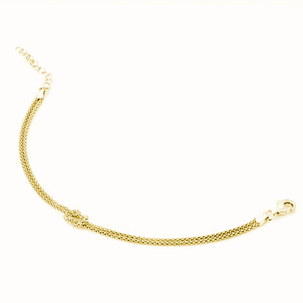 Gioielleria De Santis MARCELLO PANE  Bracciale bicolor nodo d’amore – Petite Boules GIALLO