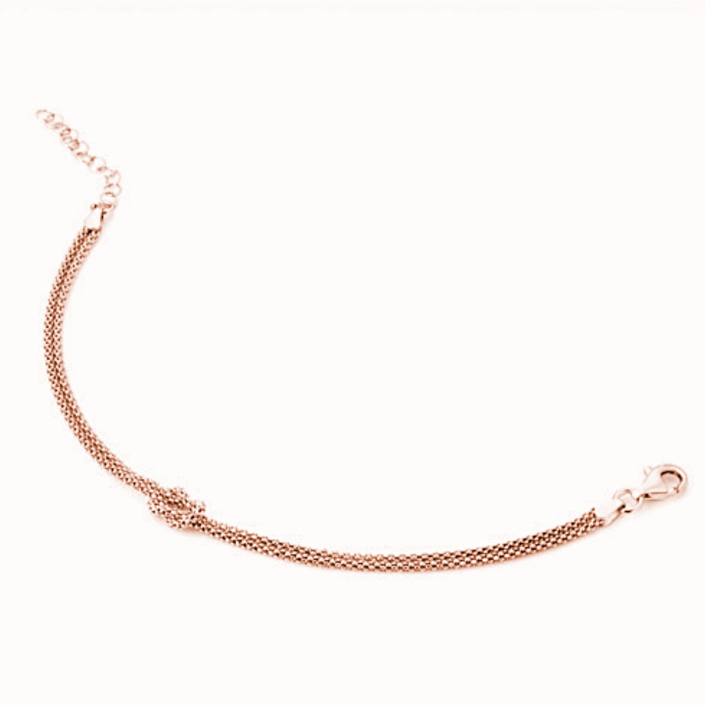 Gioielleria De Santis MARCELLO PANE  Bracciale bicolor nodo d’amore – Petite Boules ROSE’