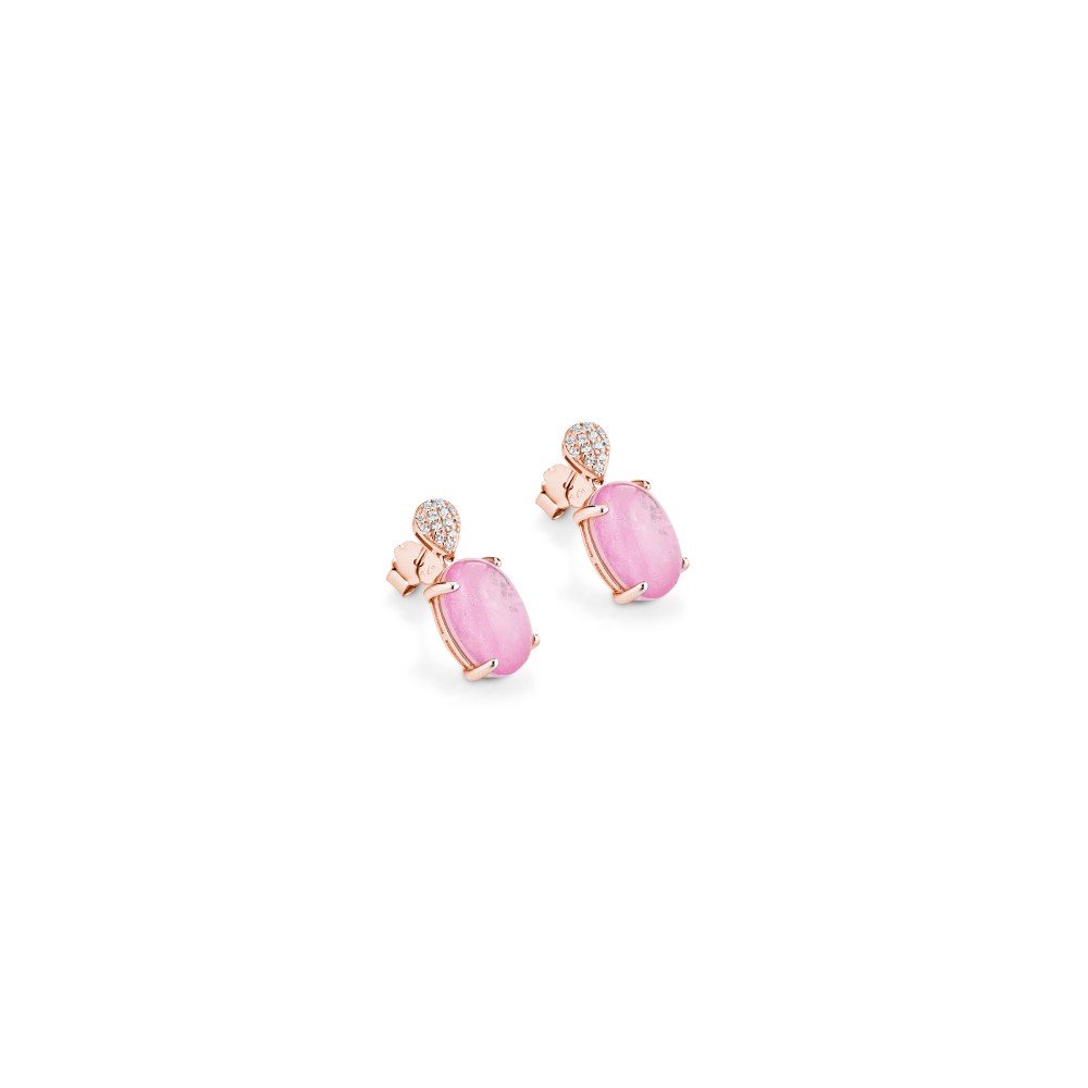 Gioielleria De Santis MARCELLO PANE Orecchini Con Ovale | Light Blue Venice Collection ROSA