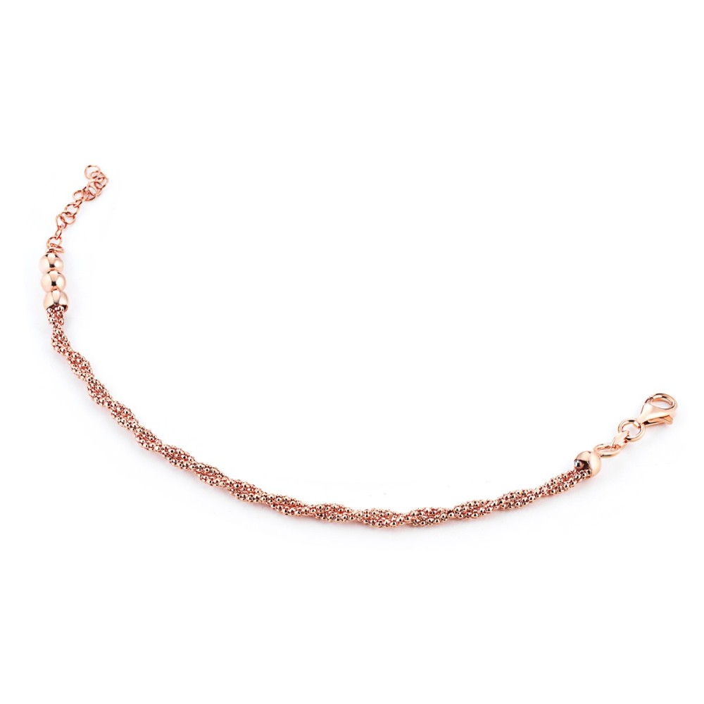 Gioielleria De Santis MARCELLO PANE Bracciale intreccio – Petite Boules ROSE’