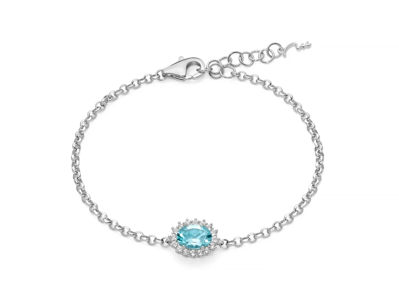 Gioielleria De Santis MILUNA  Bracciale Ovale Argento Miluna Gioielli BRD1104