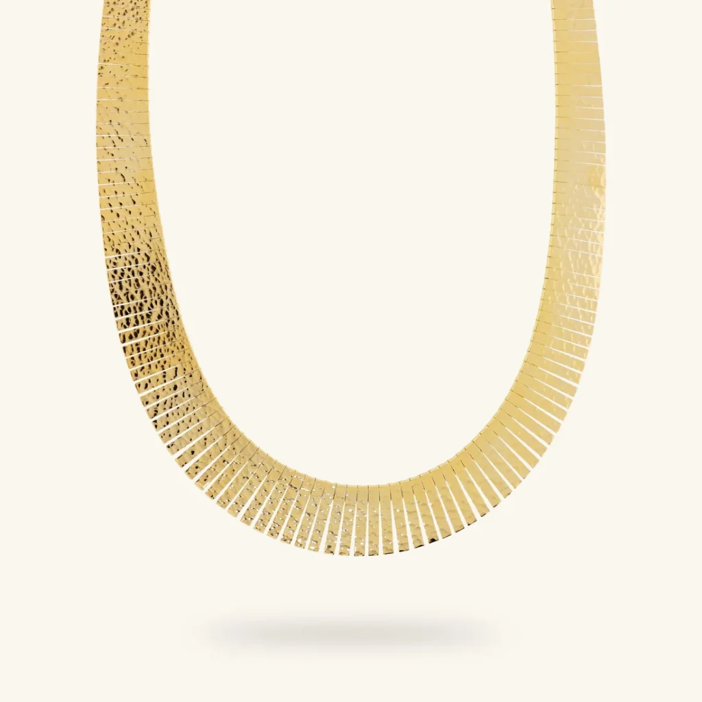 Gioielleria De Santis ETRUSCA GIOIELLI Collana Girocollo Cleopatra Martellata