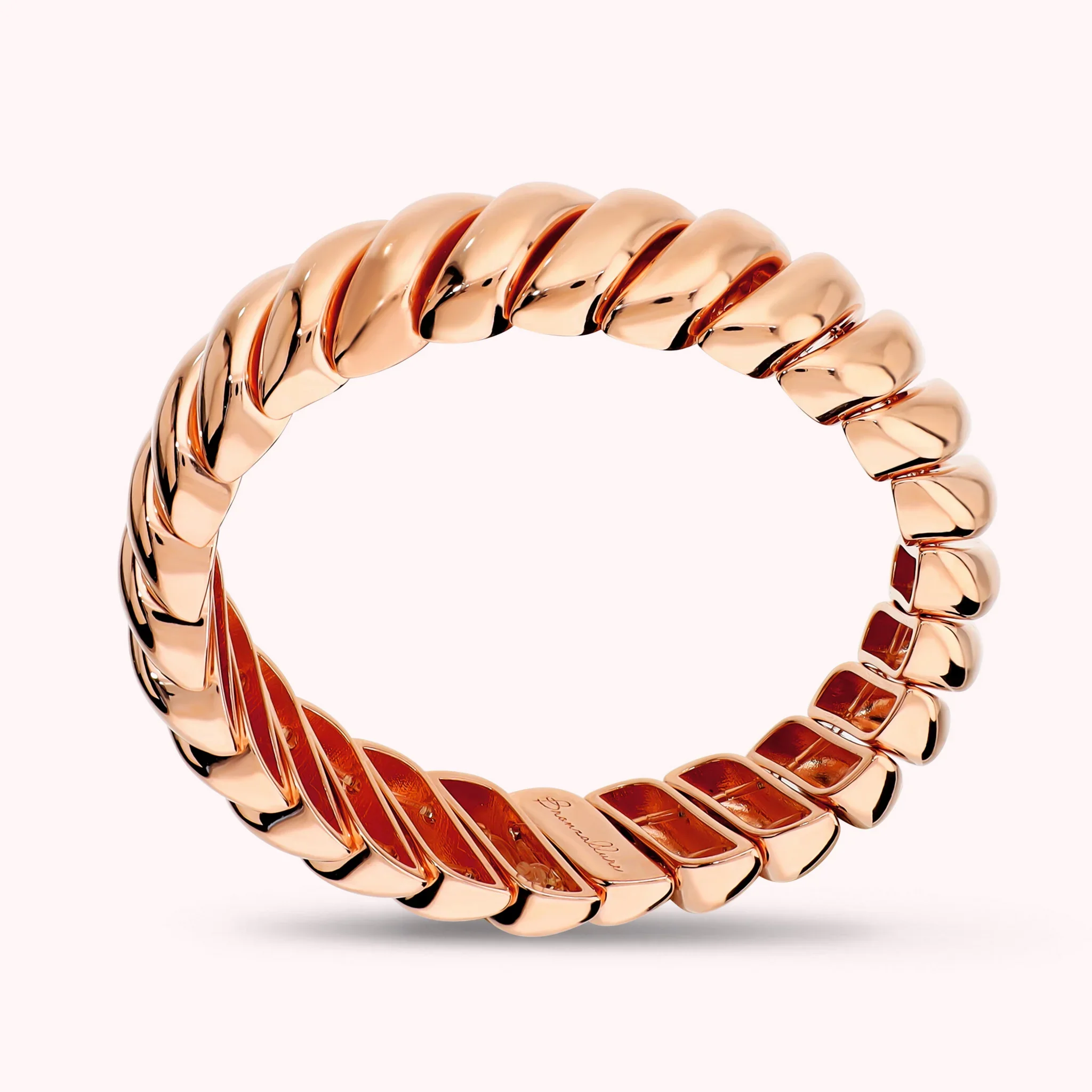 BRONZALLURE Bracciale Elastico Estensibile con Design a Tubogas Placcato Oro 18Kt - immagine 2