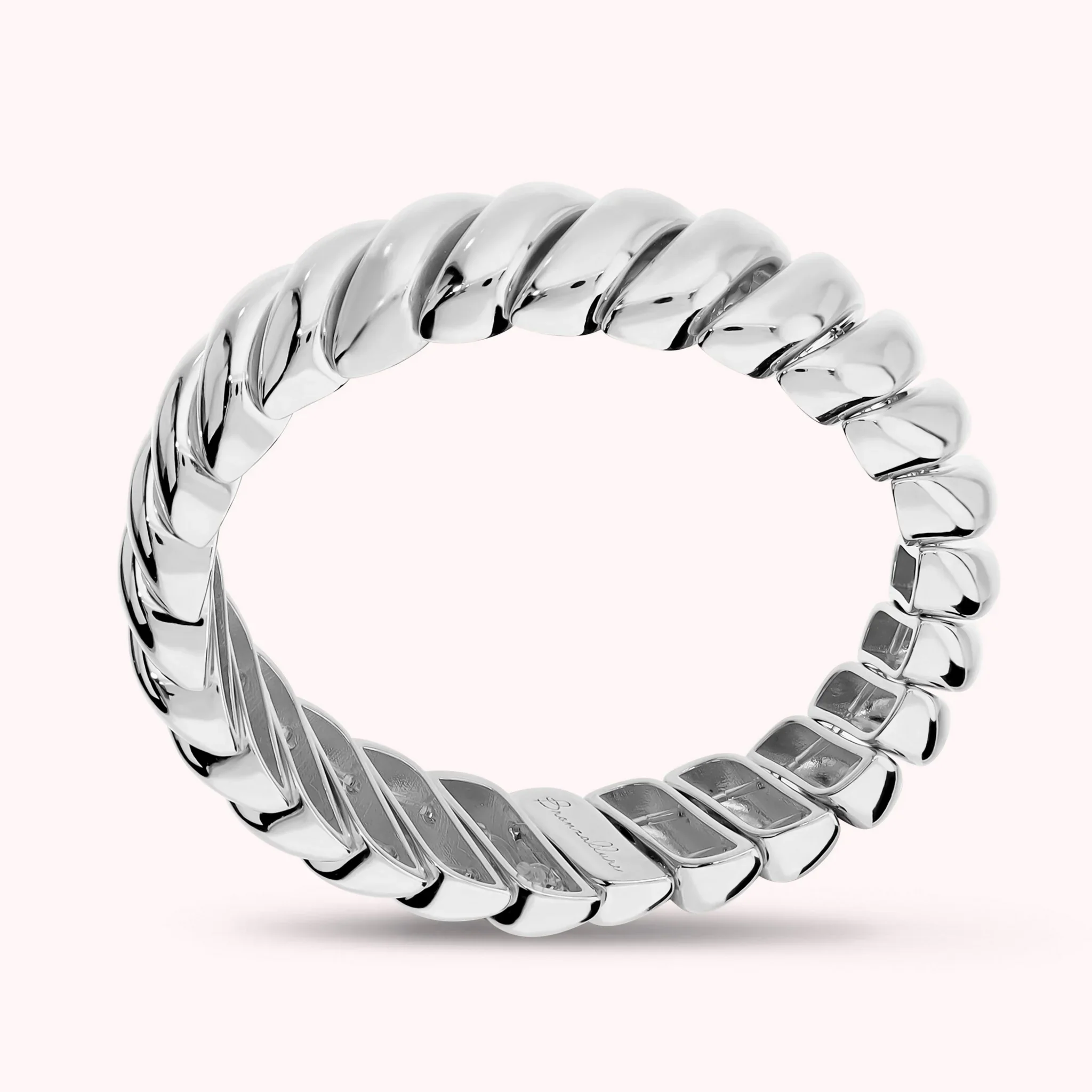 BRONZALLURE Bracciale Elastico Estensibile con Design a Tubogas Placcato Oro 18Kt - immagine 2