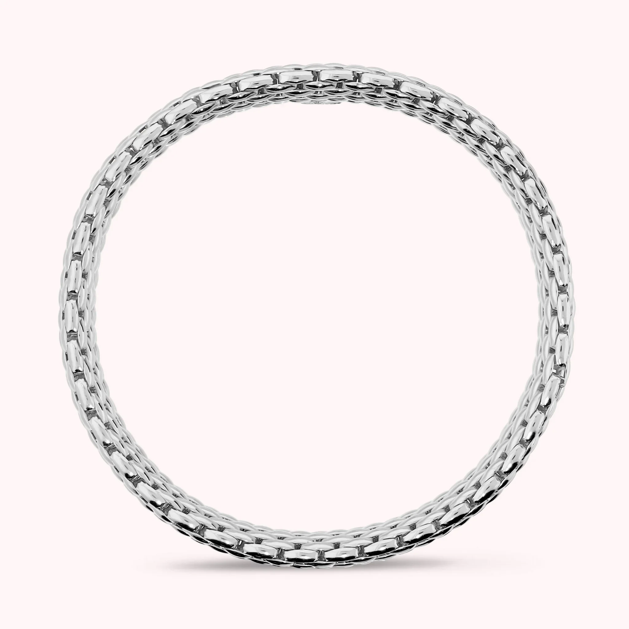 BRONZALLURE Bracciale Tubolare Mesh Elastico Placcato Oro 18Kt - immagine 2