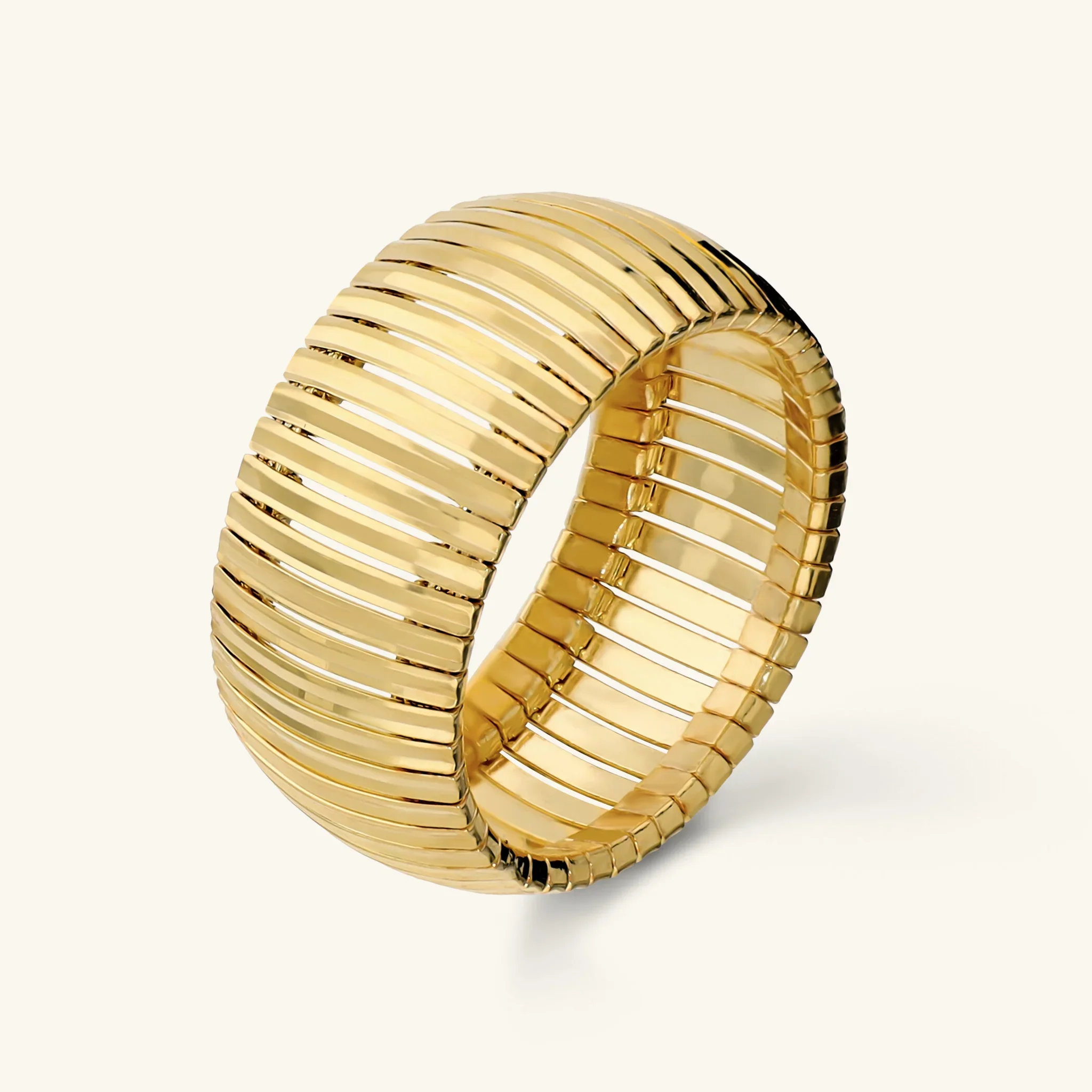 Gioielleria De Santis ETRUSCA GIOIELLI Anello a Fascia Omega Diamantato