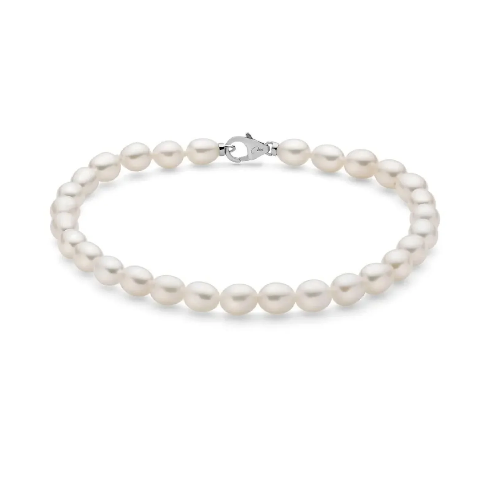 Gioielleria De Santis Bracciale di perle Miluna in argento e perle da 5-5,5 mm PBR3638B