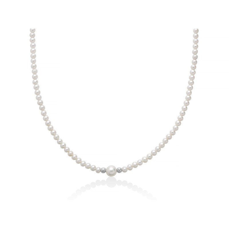Gioielleria De Santis MILUNA  Collana Girocollo Perle PCL6748 4-4,5 40cm