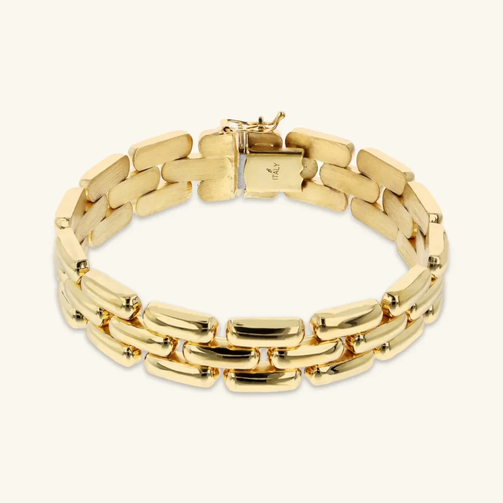Gioielleria De Santis ETRUSCA GIOIELLI  Bracciale Maglia Pantera Lucida
