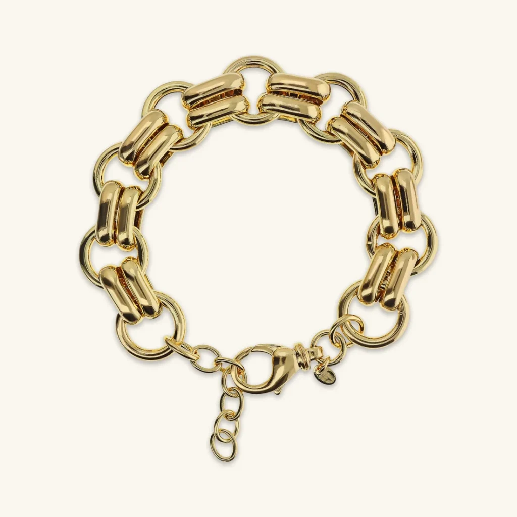 Gioielleria De Santis ETRUSCA GIOIELLI Bracciale con Maglie Ovali e Anelli