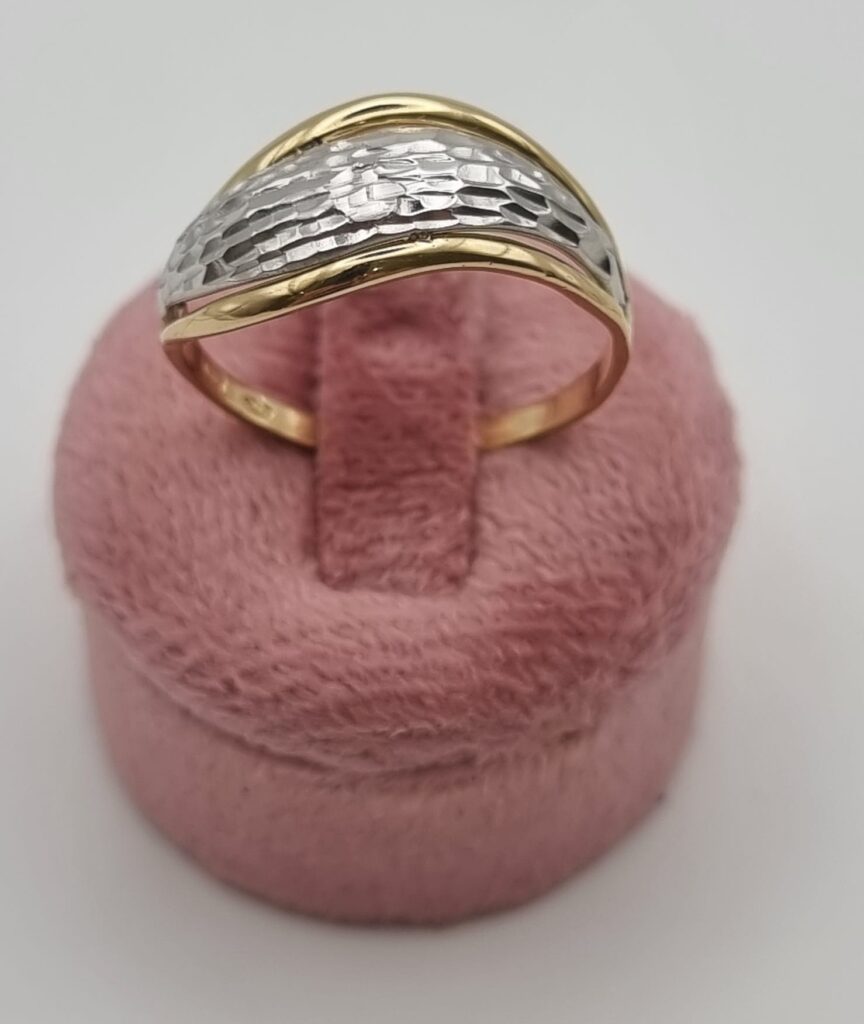 Gioielleria De Santis Anello da donna in oro bianco e giallo 750 – 18 kt