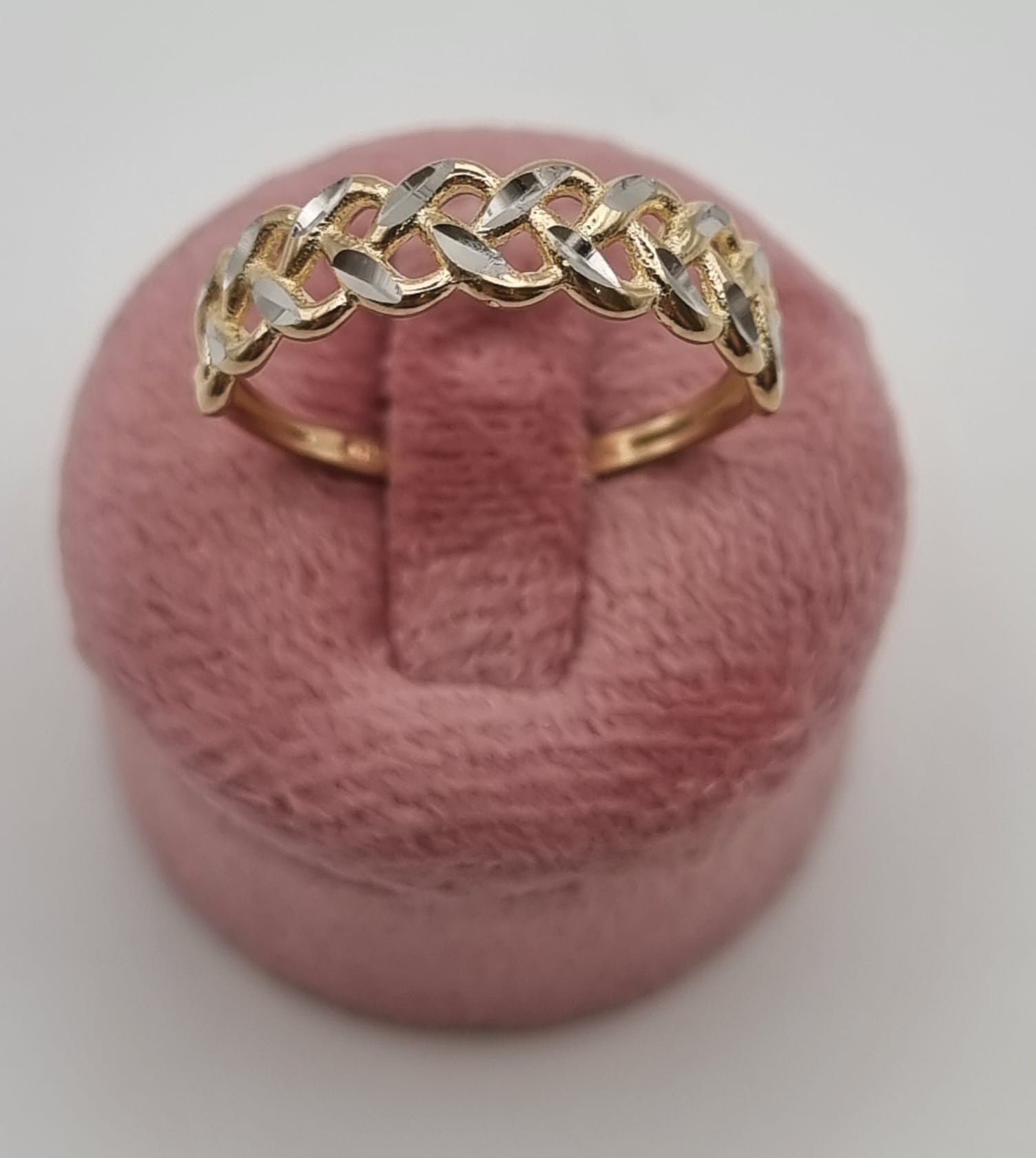 Gioielleria De Santis Anello da donna in oro bianco e giallo 750 – 18 kt