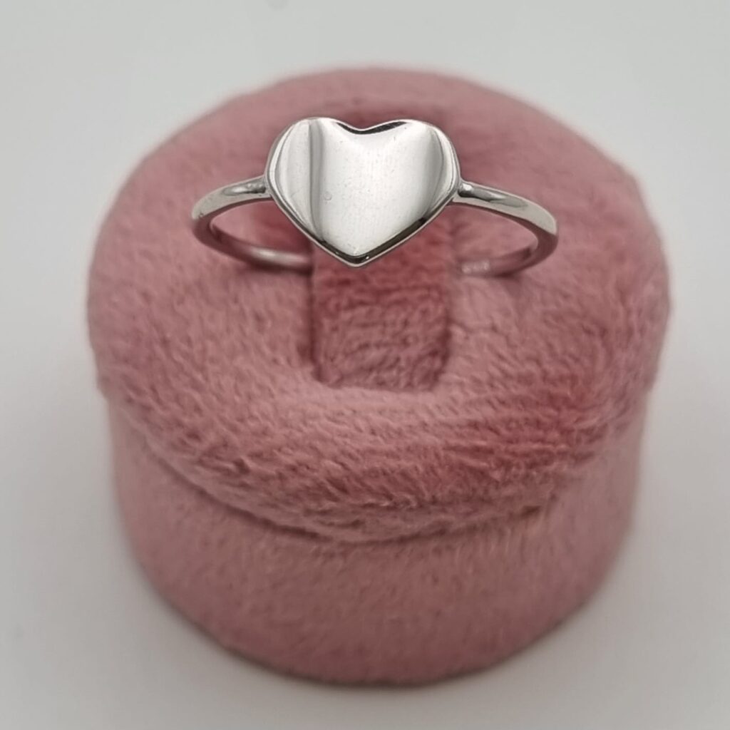 Gioielleria De Santis Anello da donna in oro bianco 750 con cuore