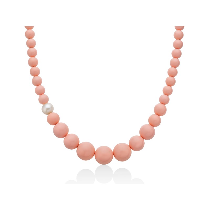 Gioielleria De Santis MILUNA  Collana collezione Terra e Mare PCL5079 Corallo rosa 60 cm