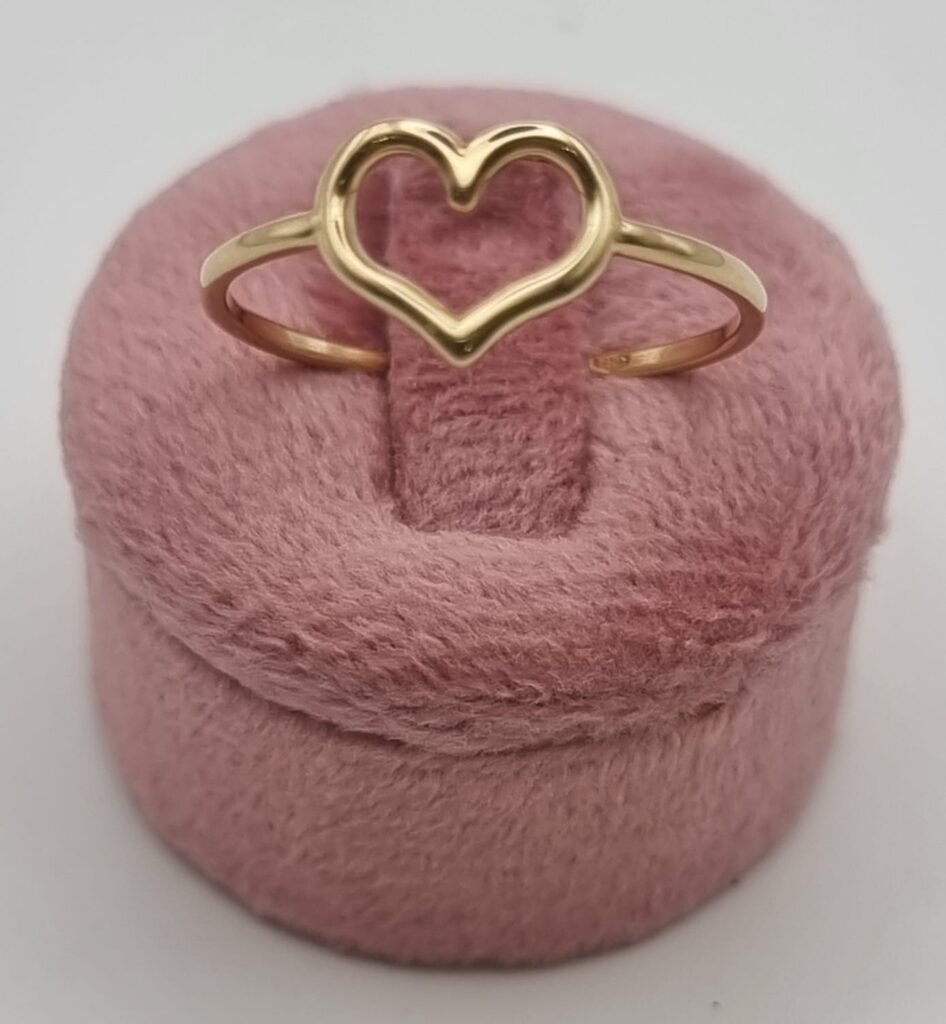 Gioielleria De Santis Anello da donna in oro giallo 750 con cuore